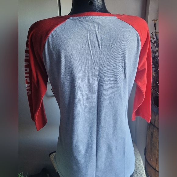 NHL Montreal Canadians Cropped Raglan Sleeve Top L - Picture 6 of 7